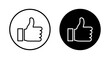 © Oliviart - like icon vector isolated on white background. Thumbs up icon. social media icon