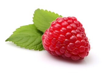 Wall Mural - Raspberry isolated on white background