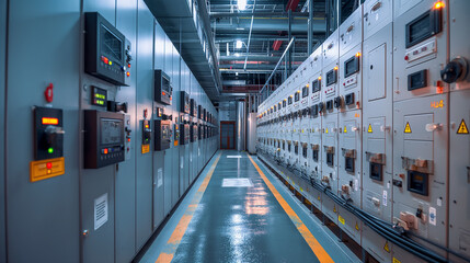Poster - electricity management switchgear at power plant