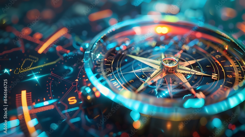 digital compass symbolizin helping businesses with strategic ...