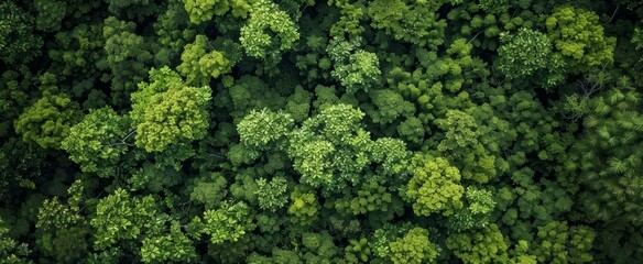  Aerial View of Dense Green Forest