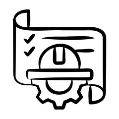 Sticker - Construction Management Icon