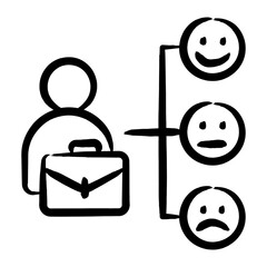 Canvas Print - Job Satisfaction Survey Icon