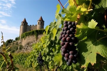 grapes, vineyards, ripe, bunches, nature, agriculture, wine, fruit, outdoors, landscape, scenic, green, harvest, fields