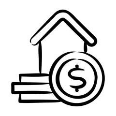 Sticker - Real Estate Financing Icon