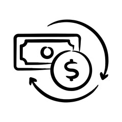 Canvas Print - Cash Flow Icon