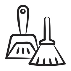 Canvas Print - Dustpan Icon