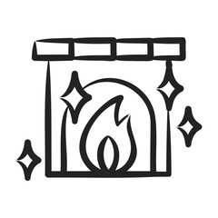 Sticker - Fireplace Maintenance Icon