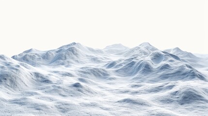 Sticker - A snowy mountain range with a vast, empty plain in the foreground