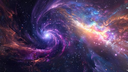 Aufkleber - Eternal cosmic power vibrates endlessly in the universe