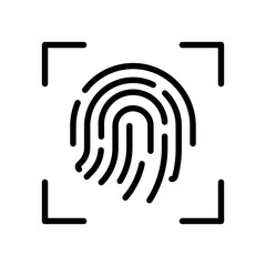 Aufkleber - Biometric Icon Ideal for Security and Identification Designs