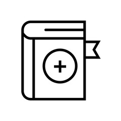 Aufkleber - Medical Book Icon Ideal for Healthcare and Education Themes