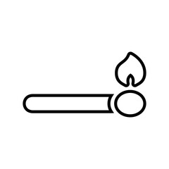 Poster - Matches Icon Perfect for Fire and Camping Illustrations