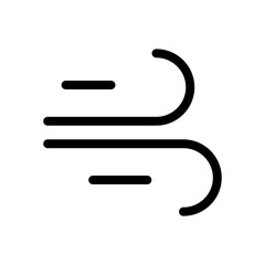Poster - Blowing Wind Icon Perfect for Weather and Environmental Themes