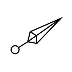 Poster - Japanese Ninja Shuriken Icon Perfect for Martial Arts and Cultural Themes