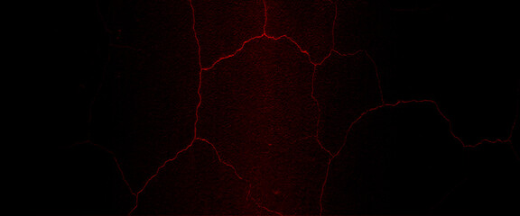Vector red grunge cracked texture crack on the wall, dark red for horror background	
