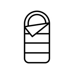 Poster - Sleeping Bag Icon Perfect for Camping and Outdoor Gear Illustrations