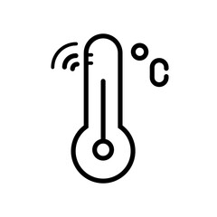 Poster - Smart Temperature Icon Ideal for Climate Control and Smart Home Designs