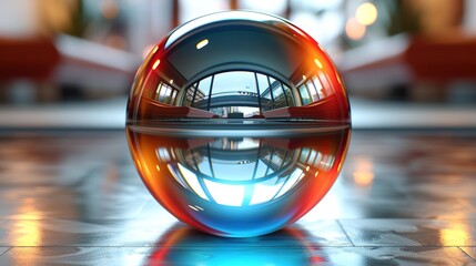 Sticker - glass sphere