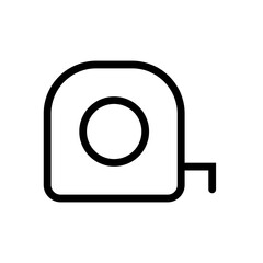 Poster - Measuring Tape Icon Perfect for Construction and DIY Projects