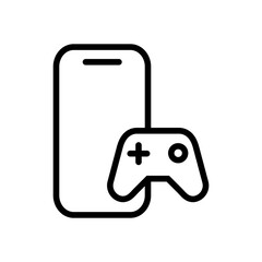 Poster - Mobile Phone Game Icon Ideal for Gaming and App Designs