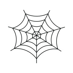 Sticker - Spider Web Illustration