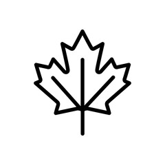 Poster - Maple Leaf Icon Perfect for Nature and Canadian Themes