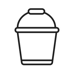 Aufkleber - Bucket Icon Ideal for Cleaning and Household Designs
