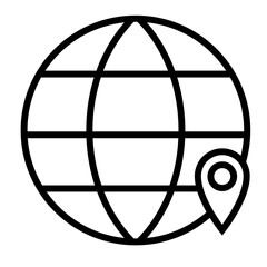 Poster - Globe Icon Ideal for Global and International Themes