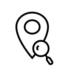 Poster - Location Search Icon Ideal for Navigation and Map Designs