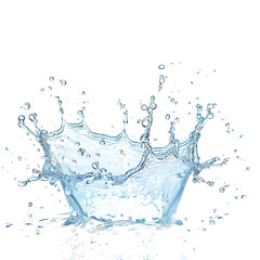 Splash of water on transparent background