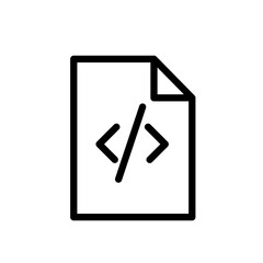 Poster - Script Icon Perfect for Writing and Programming Themes