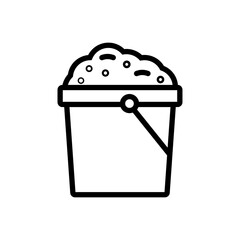 Aufkleber - Sand Bucket Icon Ideal for Beach and Playtime Designs