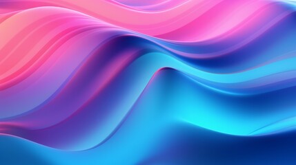 Poster - An abstract flowing neon wave background in a surreal style, with dreamlike imagery and distorted perspectives.