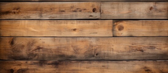 Wall Mural - A vintage wooden backdrop perfect for adding text or images with ample copy space