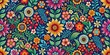 © Sujid - Hispanic Heritage Month pattern wallpaper featuring vibrant floral motifs, Hispanic, Heritage, Month, pattern, wallpaper, floral, motifs, vibrant, celebration, culture, tradition