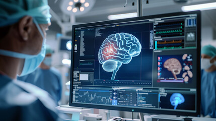 Medical professionals leverage advanced AI-driven tools to examine and diagnose brain