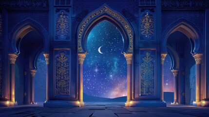 Sticker - Beautiful Ramadan symbolic background