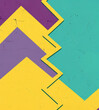 © Jan - Bold geometric design with purple, yellow, and green shapes on a textured background. Ideal for modern, vibrant backgrounds or creative designs.