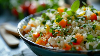 Wall Mural - rice with vegetables