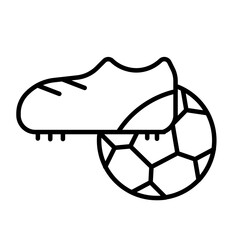 Poster - Football Soccer Shoes Icon Perfect for Sports and Athletic Gear Designs