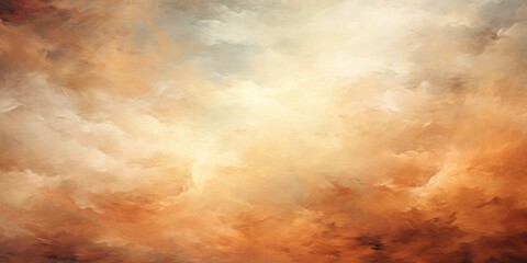 Poster - an abstract painting of some type of clouds on the ground