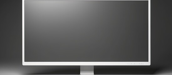 Aufkleber - White isolated modern computer monitor with a black screen providing a perfect copy space image