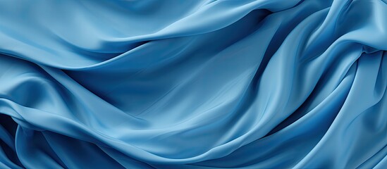 Poster - Copy space image of a crumpled blue texture providing ample room for text