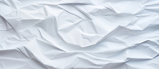 Poster - The white crumpled paper creates an interesting and textured background perfect for a copy space image