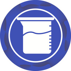 Sticker - Beaker Vector Icon