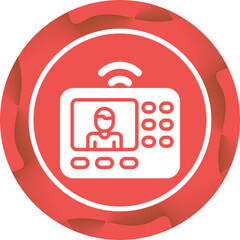 Sticker - Intercom System Vector Icon