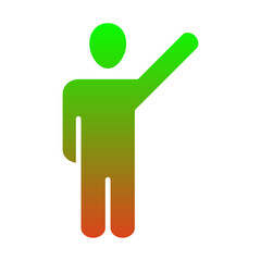 Poster - Raise Hand Icon