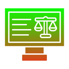 Poster - Online Court Icon