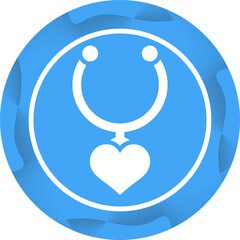 Sticker - Heart Shaped Locket Vector Icon